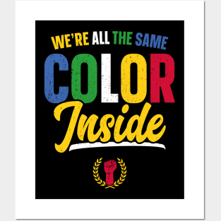 We're All The Same Color Inside Black History Month Posters and Art